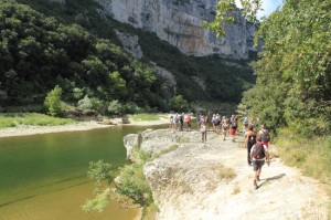 La progression au fond des Gorges, un cadre idyllique.