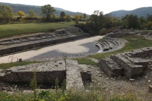 Le théâtre d’Alba construit au IIe s. apr. J.-C.